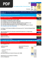 Income Tax Calculator AY 2025-26 Excel | PDF | Tax Deduction | Taxes