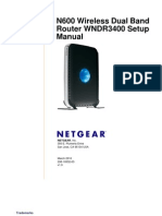 Netgear N600 Dual Band WNDR3400 V1.0 Manual