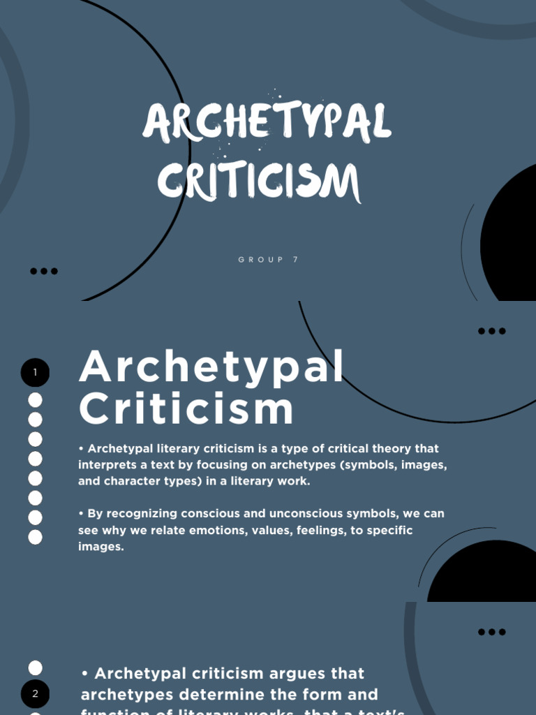 Understanding Archetypal Criticism | PDF | Archetype | Psychology