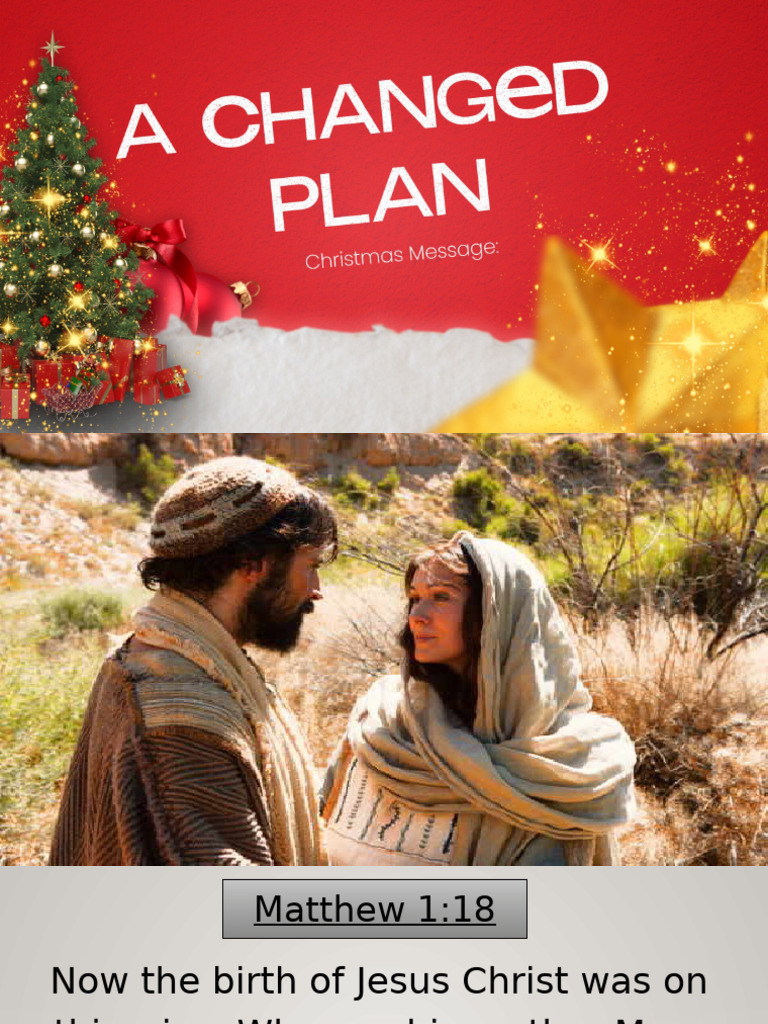 A Changed Plan - December 22 | PDF