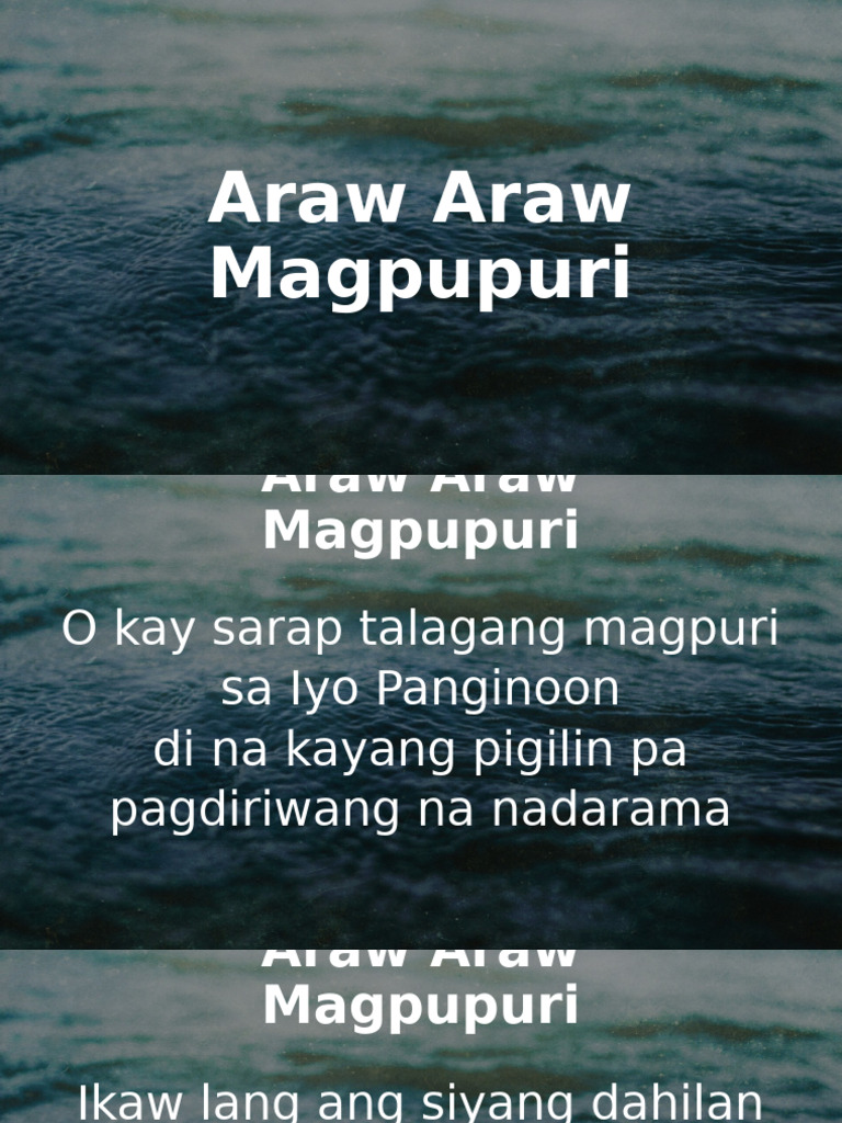 Araw Araw | PDF