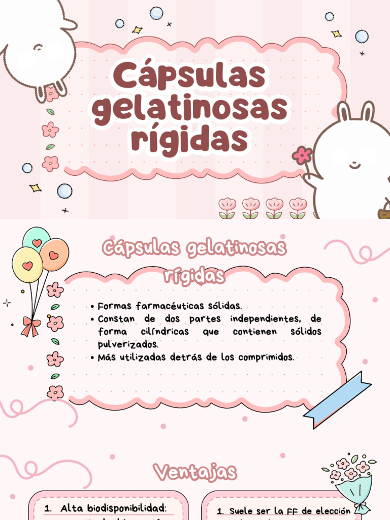 Cápsulas Gelatinosas Rígidas | PDF | Tableta (Farmacia) | Ciencias ...