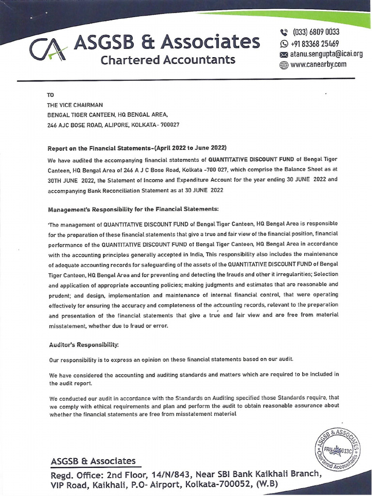 Quarterly Audit Report..... Scan | PDF