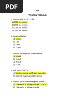 Weapon Traiming NCC NOTES | PDF