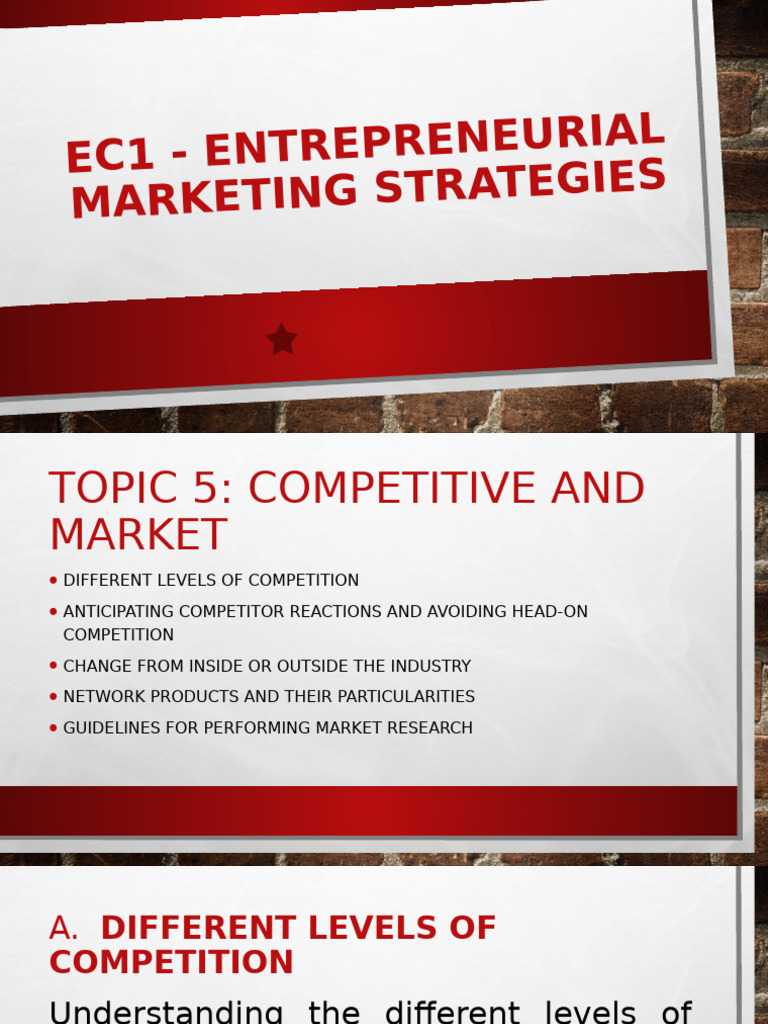 Entrepreneurial Marketing Strategies Overview | PDF | Oligopoly ...