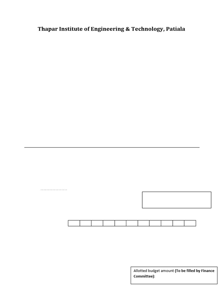 Capstone Project Budget Form 2024 | PDF