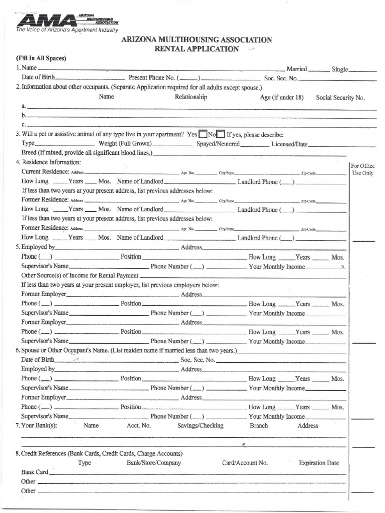 Renters Application | PDF