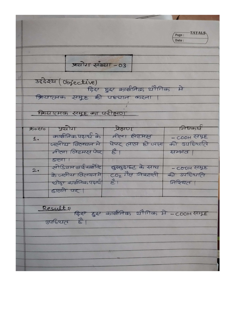 Class 12 Prectical Paper 1 | PDF