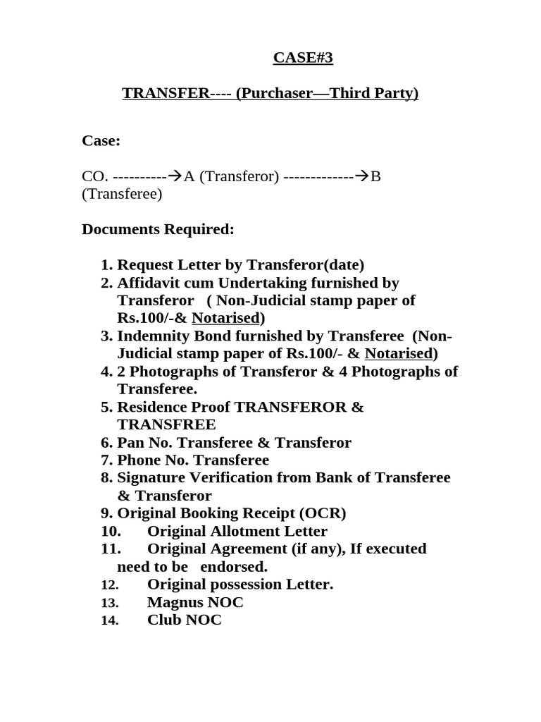 Commercial Property Transfer Process | PDF | Indemnity | Private Law
