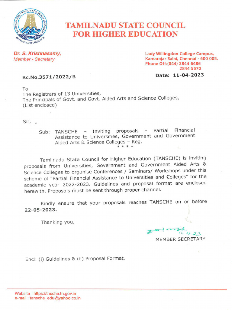 P.F.A. Letter & Guidelines | PDF