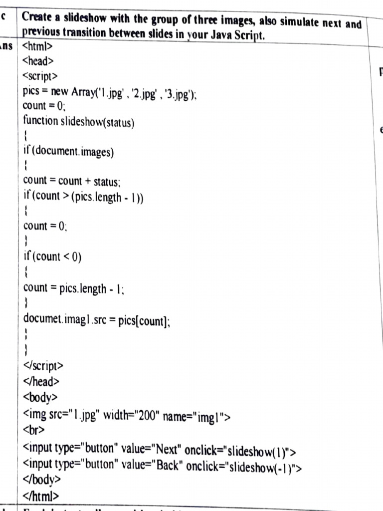 JavaScript Slideshow and Menu Examples | PDF | Models Of Computation ...