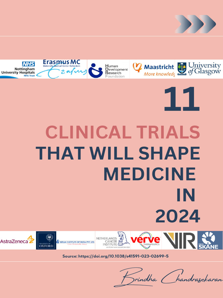 Clinical Trials That Will Shape Medicine in 2024 | PDF | Clinical Trial ...