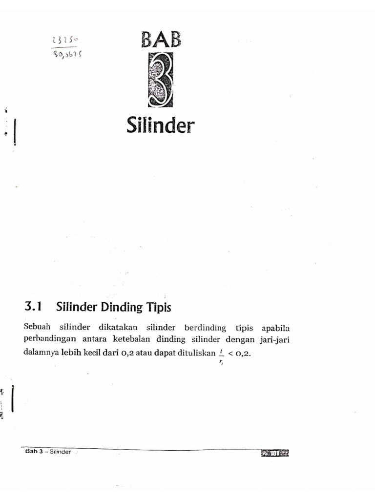 MKML Bab 3 Silinder | PDF