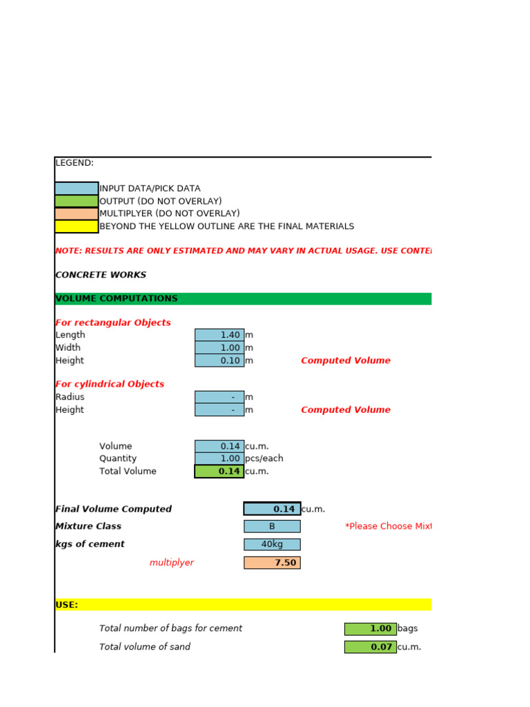 Estimate of Materials Calculator Unprotected | PDF | Wall | Length