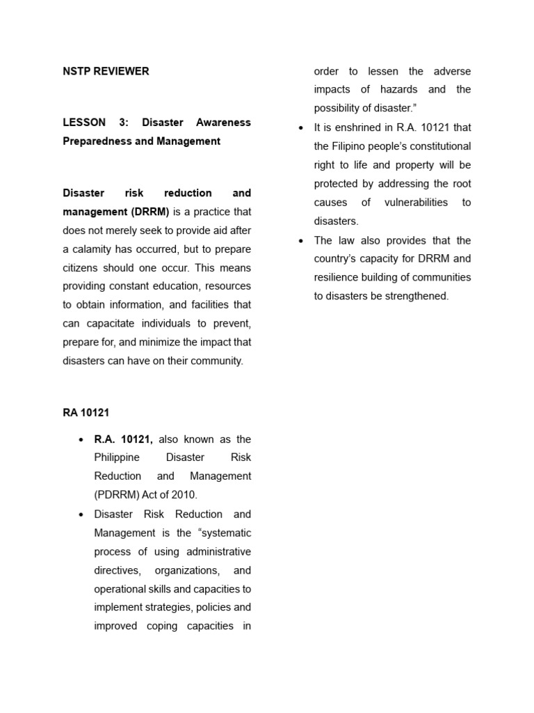 Disaster Preparedness and Management Guide | PDF | Natural Disasters ...