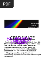 Refractive Index of Liquids via Hollow Prism | PDF | Prism | Refraction