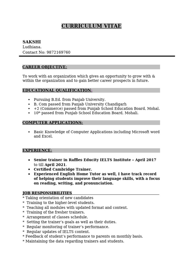 Updated CV | PDF