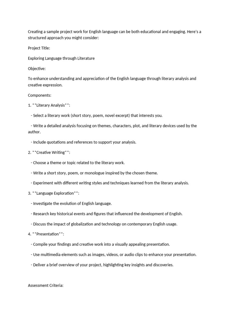 English Project | PDF