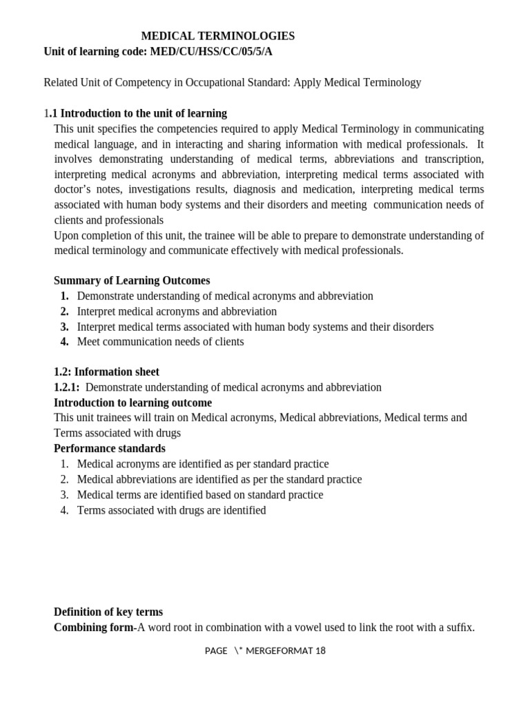 Understanding Medical Terminology | PDF | Granulocyte | Lymphatic System