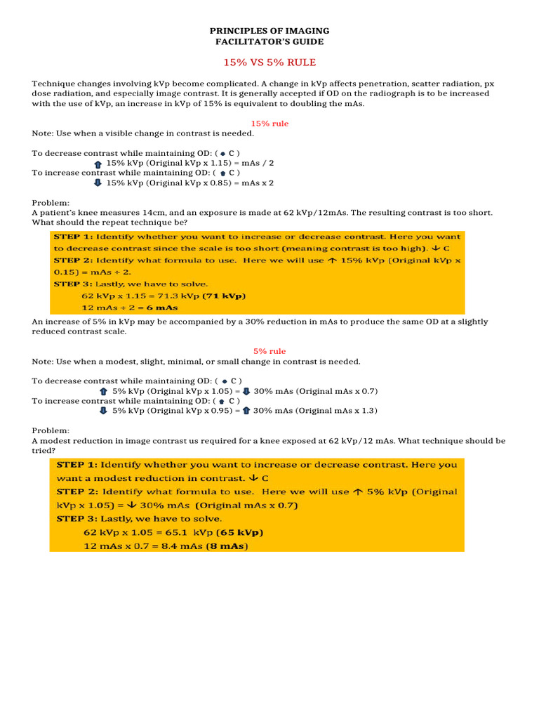 15 Vs 5 Rule | PDF
