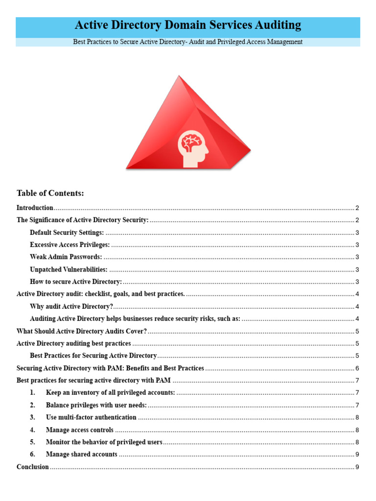 Active Directory Security Auditing Best Practices | PDF | Security ...