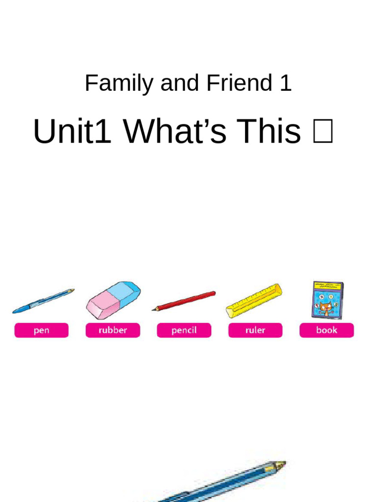 Family and friend 1 unit1 pdf