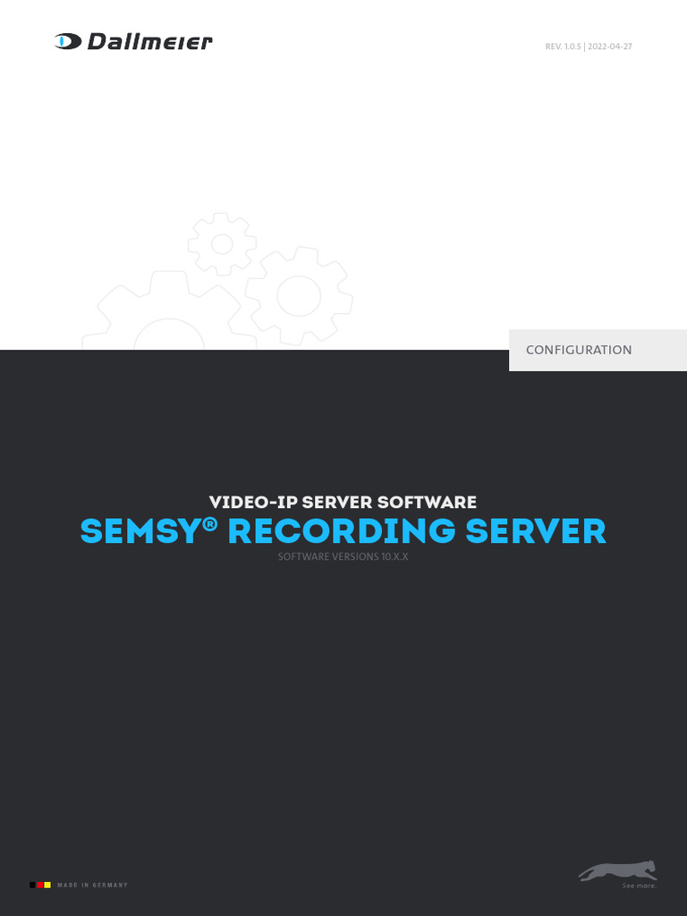 conf_SeMSy_Recording_Server_10_en | PDF | Ip Address | Computer Network