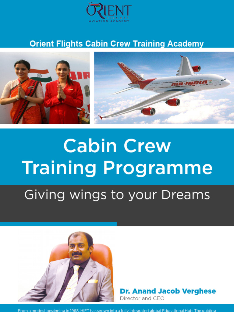 Cabin Crew Training Program Overview | PDF | Flight Attendant | Airlines