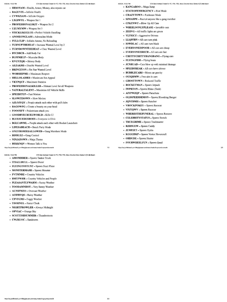 Cheats | PDF