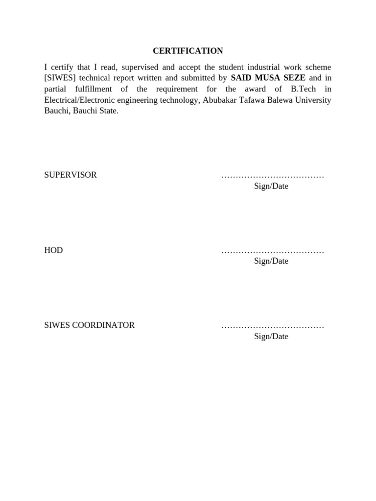 CERTIFICATION | PDF