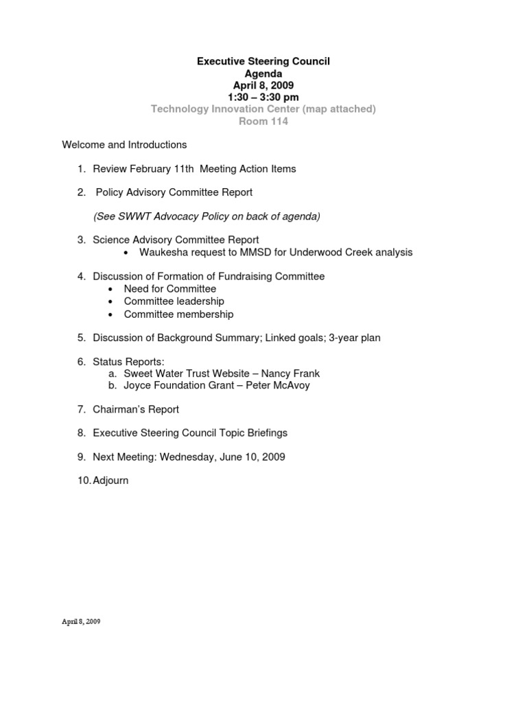 AgendaESC04 08 09 | PDF