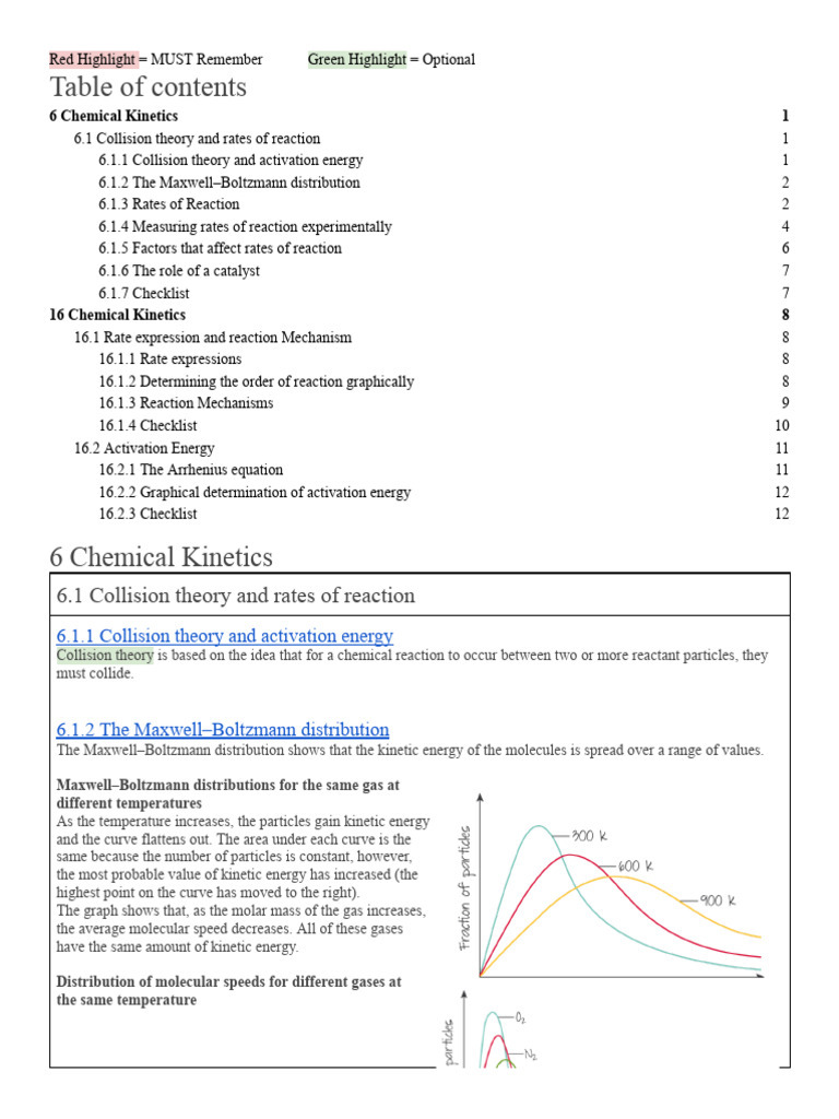Chemical Kinetics: Reaction Rates Explained | PDF | Reaction Rate ...