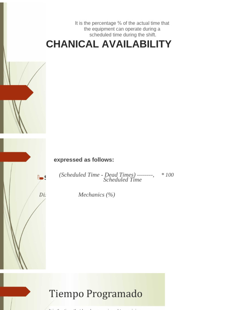 Mechanical Availability Calculation Guide | PDF