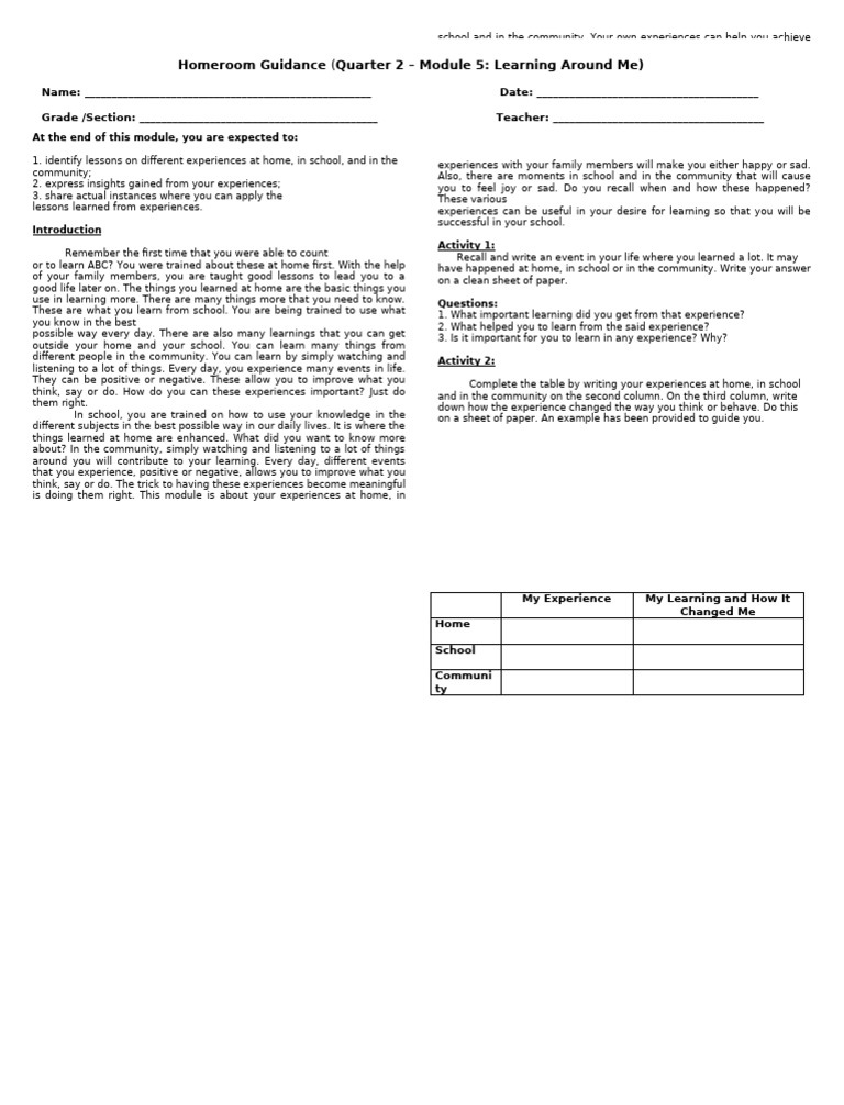 Q2-Hg-Module 5 | PDF | Learning | Behavioural Sciences