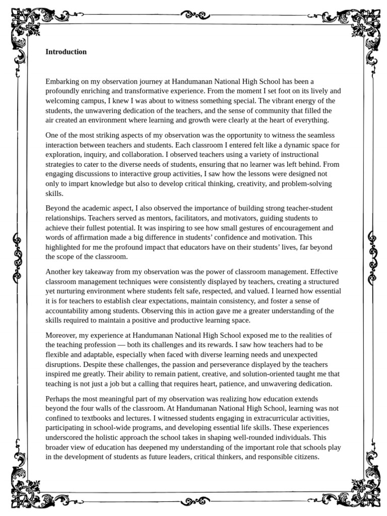 Introduction Pdf Teachers Classroom Management