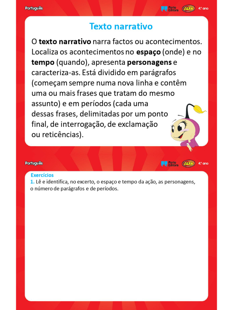 Estrutura do Texto Narrativo | PDF