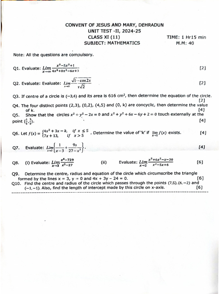 CJM Maths Pa | PDF