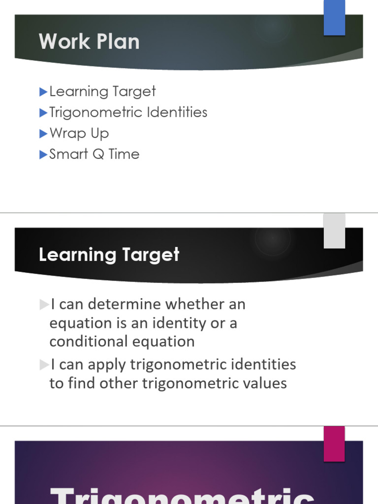 Trigonometric Identities | PDF | Trigonometric Functions | Equations