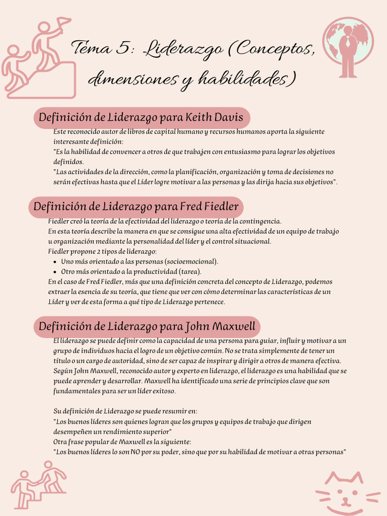 Definición y Claves del Liderazgo | PDF | Liderazgo | Psicología popular