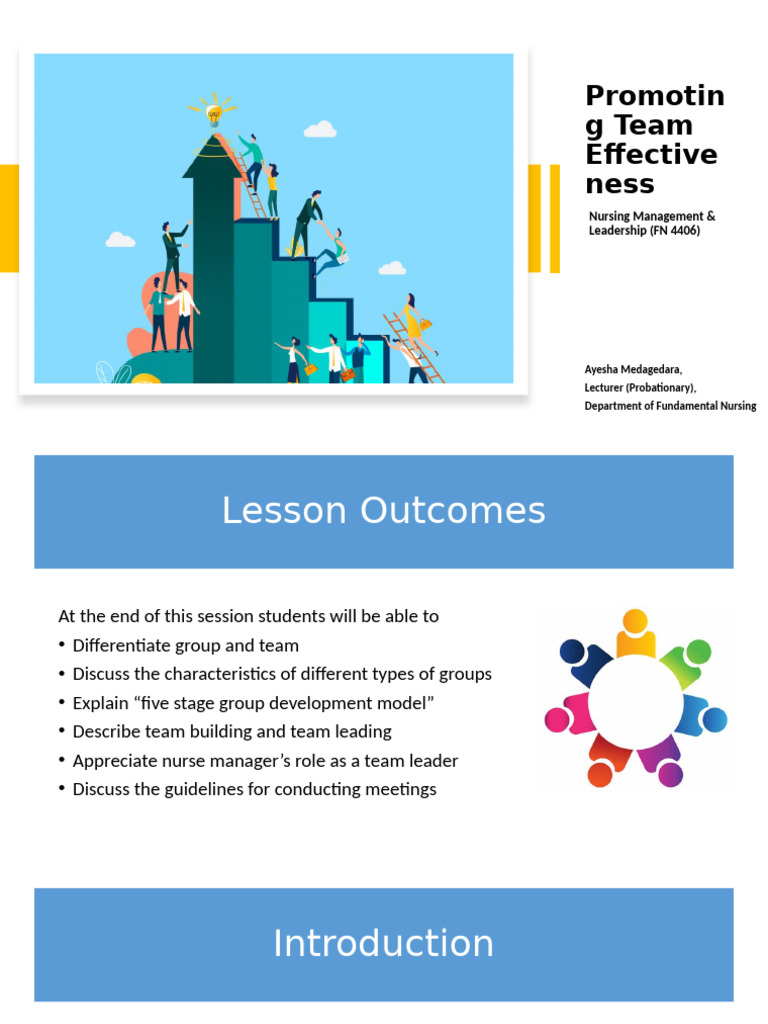 Promoting Team Effectiveness | PDF | Leadership | Social Psychology