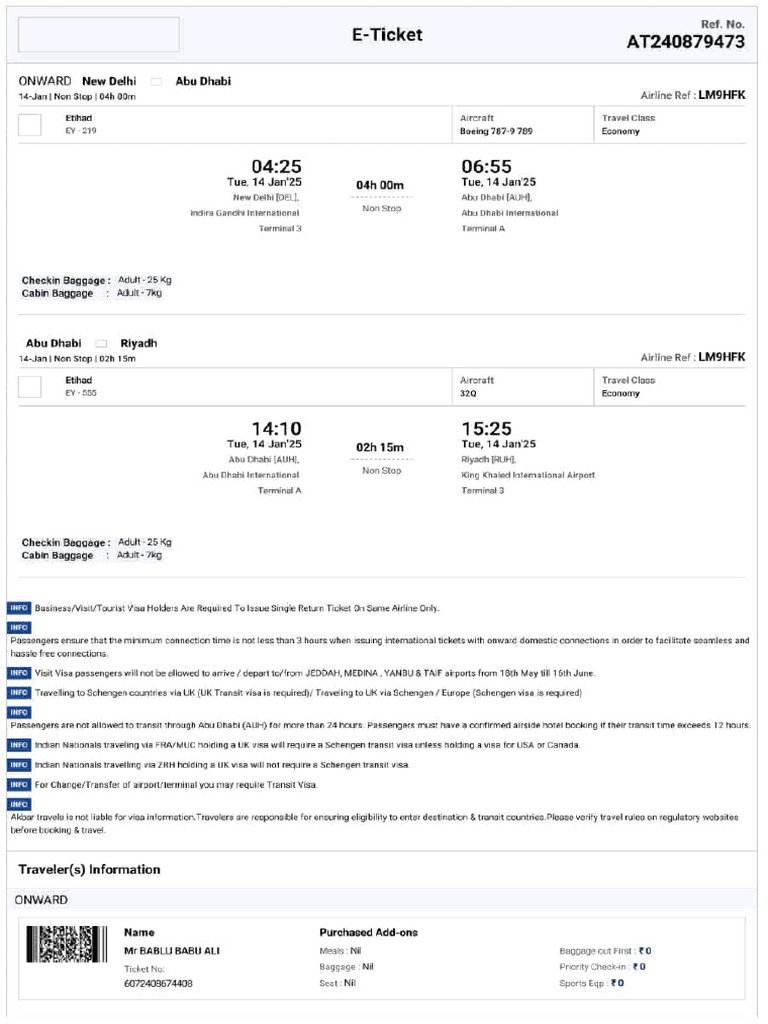 Ticket Arabia | PDF