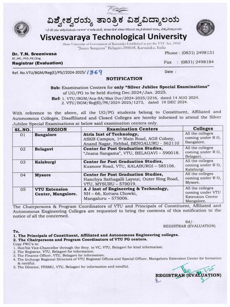 S J Exam Centers Pdf