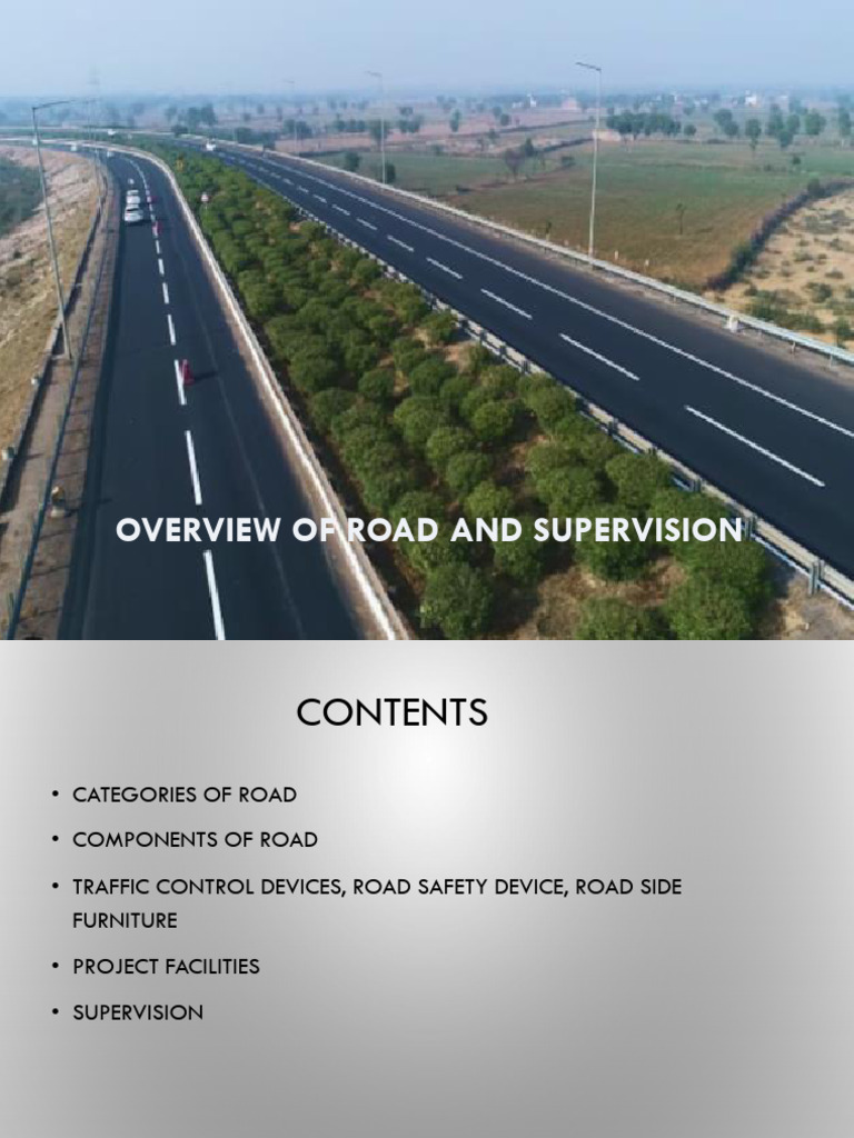 Road Construction and Supervision Guide | PDF | Road | Traffic