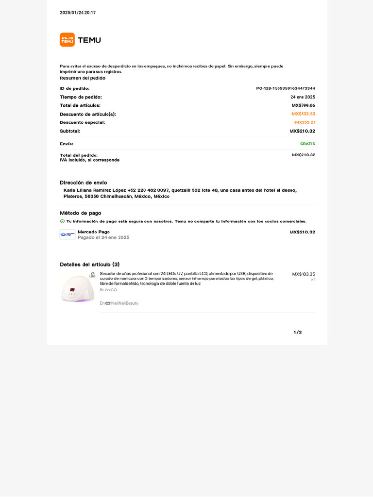 Temu Web Document | PDF