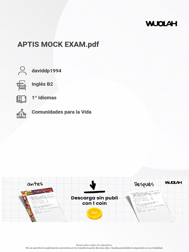 APTIS Speaking Mock Test Guide | PDF | Pizza | Foods