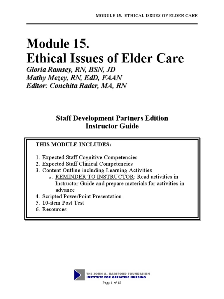 Ethical Issues in Elder Care | PDF | Medical Ethics | Informed Consent