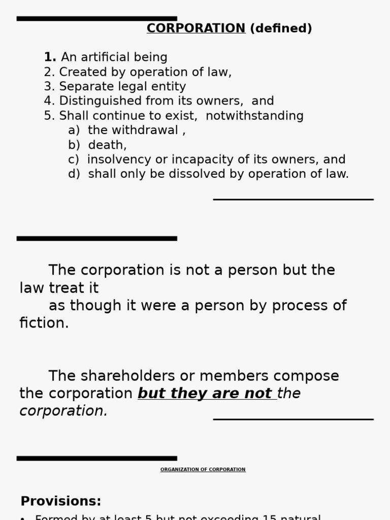 Understanding Corporate Structure and Formation | PDF | Corporations ...