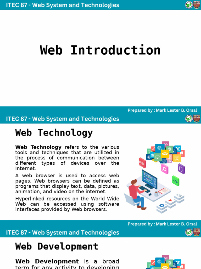 Overview of Web Technology and Development | PDF | World Wide Web ...