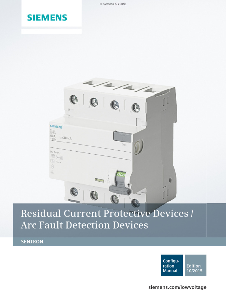 Siemens RCCB and RCBO Overview | PDF | Electricity | Electrical Engineering