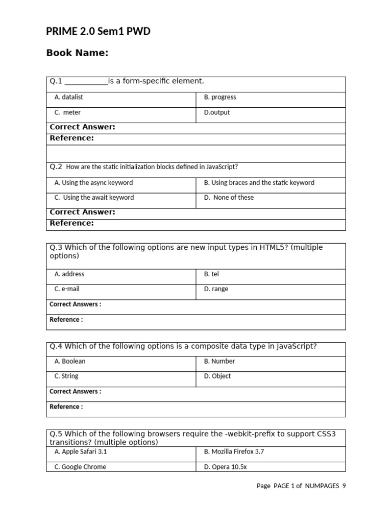 Updated pwd hanouts pdf java script html element